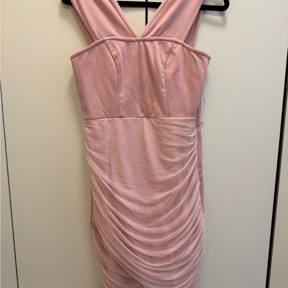 Bonheur D’amour Pink Cocktail Dress NWT Size L